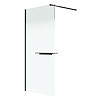 Картинка анонса товара «душевая перегородка niagara nova ng-582-90black (90х200) черный матовый, стекло белый градиент»