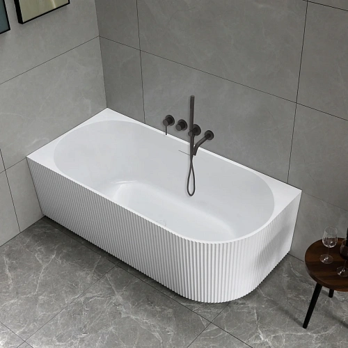 Акриловая ванна Vincea VBT-428-1700L 1700x800x580, белая, левая, щелевой перелив Акриловая ванна Vincea VBT-428-1700L 1700x800x580, белая, левая, щелевой перелив