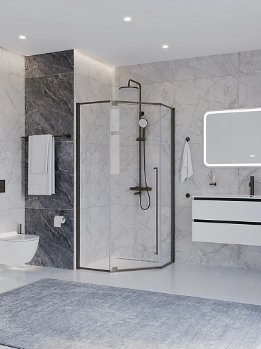 Душевой уголок CEZARES PLANE-P-1-100-C-GM 100x100 см Душевой уголок CEZARES PLANE-P-1-100-C-GM 100x100 см