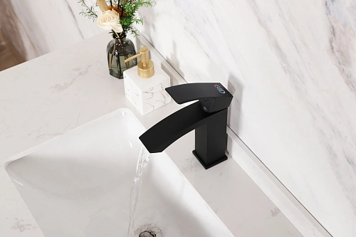 Смеситель для раковины Gid Victoria L120-BM-K L120BMK черный матовый Смеситель для раковины Gid Victoria L120-BM-K L120BMK черный матовый