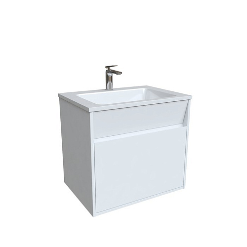 Тумба с раковиной Iddis Esper 60 см (ESP60W0i95K) подвесная с ящиками белая Тумба с раковиной Iddis Esper 60 см (ESP60W0i95K) подвесная с ящиками белая