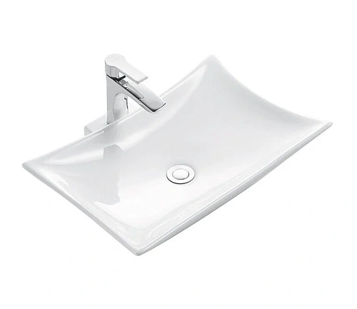 Раковина CeramaLux 9176 накладная, белый Раковина CeramaLux 9176 накладная, белый