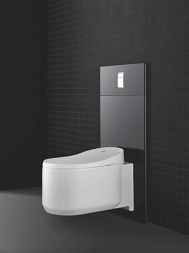 Стеклянный модуль для унитаза с панелью смыва GROHE Skate Cosmopolitan, черный (39374KS0) Стеклянный модуль для унитаза с панелью смыва GROHE Skate Cosmopolitan, черный (39374KS0)