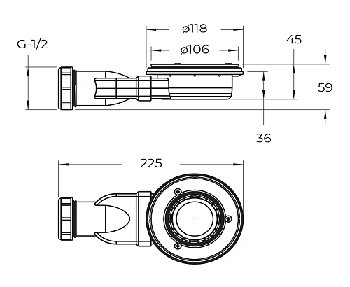 Душевой поддон BelBagno UNO TRAY-MR-UNO-RH-120/80-550-35-W-L-CR из искусственного мрамора с сифоном Душевой поддон BelBagno UNO TRAY-MR-UNO-RH-120/80-550-35-W-L-CR из искусственного мрамора с сифоном