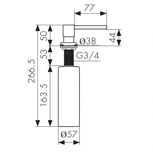 Дозатор жидкого мыла Kaiser Chrome KH-3020 CR Дозатор жидкого мыла Kaiser Chrome KH-3020 CR