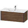 Картинка анонса товара «тумба под раковину duravit xviu xv40270b221 подвесная 101 см орех/черный»