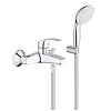 Картинка анонса товара «смеситель для ванны grohe eurosmart new с душевым гарнитуром, хром (3330220a)»