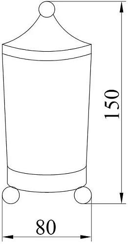 Стакан Boheme Hermitage 10334 для ватных дисков Стакан Boheme Hermitage 10334 для ватных дисков