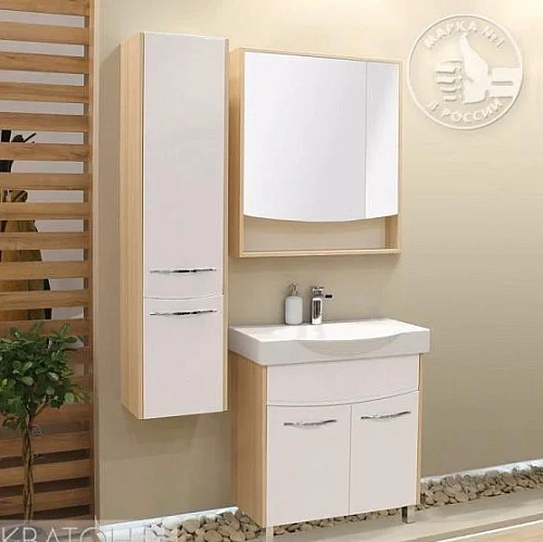 Тумба с раковиной Aquaton Инфинити 76 Н (1A1967K1IFSC0) ясень коимбра Тумба с раковиной Aquaton Инфинити 76 Н (1A1967K1IFSC0) ясень коимбра