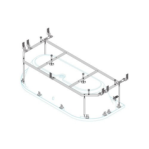 Каркас для ванны CEZARES METAURO-MF 1575x620 Каркас для ванны CEZARES METAURO-MF 1575x620