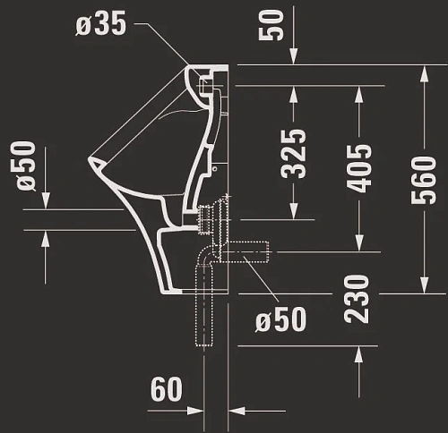 Писсуар Duravit DuraStyle 2804300000 30 см белый Писсуар Duravit DuraStyle 2804300000 30 см белый