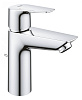 Картинка анонса товара «смеситель для раковины grohe bauedge с ограничителем температуры и рычажным донным клапаном, размер  23902001»