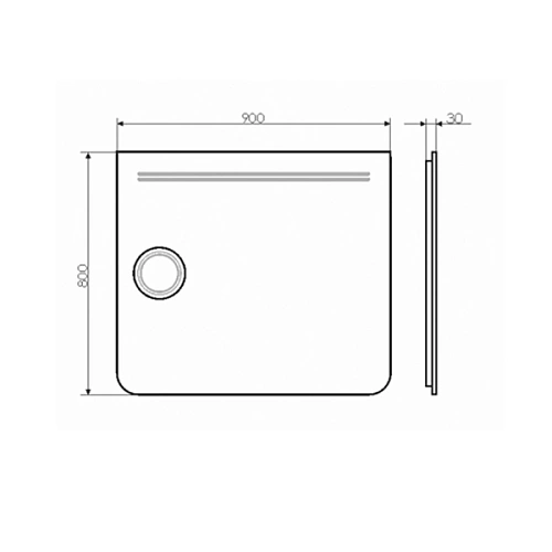 Зеркало Comforty Лондон-90 900x800 00-00014140 LED-подсветка, бесконтактный сенсор Зеркало Comforty Лондон-90 900x800 00-00014140 LED-подсветка, бесконтактный сенсор