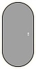 Зеркало Aquanet Контур 600х1200 LED TX 00367657 овал, антипар, черный