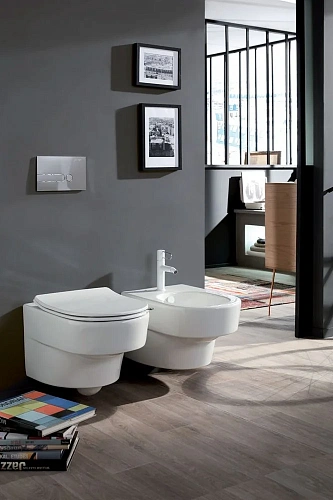 Унитаз подвесной Jacob Delafon Odeon Rive Gauche EDR102-00 безободковый без сиденья Унитаз подвесной Jacob Delafon Odeon Rive Gauche EDR102-00 безободковый без сиденья