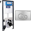Картинка анонса товара «инсталляция для унитаза bettoserb sava fix slim set40006464 с клавишей смыва twin хром»