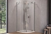 Душевой уголок Kolpa-San POLARIS R 90x90 профиль серебро, стекло прозрачное 515370