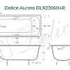 Ванна чугунная Delice Aurora 1600х750 с отверстиями под ручки DLR230604R Ванна чугунная Delice Aurora 1600х750 с отверстиями под ручки DLR230604R