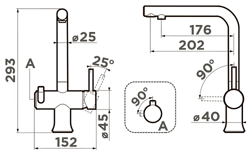 Смеситель для кухни Omoikiri Hotaru-GM-WH 4994053 Смеситель для кухни Omoikiri Hotaru-GM-WH 4994053