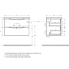 Тумба под раковину BelBagno MARINO-750-2C-SO-RW-P подвесная 750x450 Rovere Moro Тумба под раковину BelBagno MARINO-750-2C-SO-RW-P подвесная 750x450 Rovere Moro