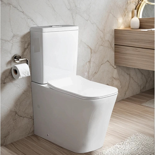 Унитаз напольный Ceruttispa MAIELLA CT10314 безободковый, сиденье микролифт Унитаз напольный Ceruttispa MAIELLA CT10314 безободковый, сиденье микролифт