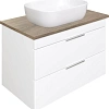 Тумба с раковиной STWORKI Копенгаген 80 белая, с раковиной STWORKI Moduo 50 Square 584905 Тумба с раковиной STWORKI Копенгаген 80 белая, с раковиной STWORKI Moduo 50 Square 584905