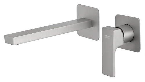 Смеситель для раковины Remer Absolute AU15PLNPO, никель матовый брашированный Смеситель для раковины Remer Absolute AU15PLNPO, никель матовый брашированный