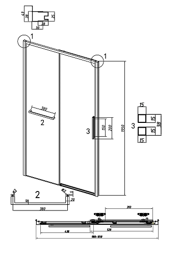 Душевая дверь GROSSMAN Style 100.K33.05.100.10.02 (100x195) хром, стекло шиншилла Душевая дверь GROSSMAN Style 100.K33.05.100.10.02 (100x195) хром, стекло шиншилла