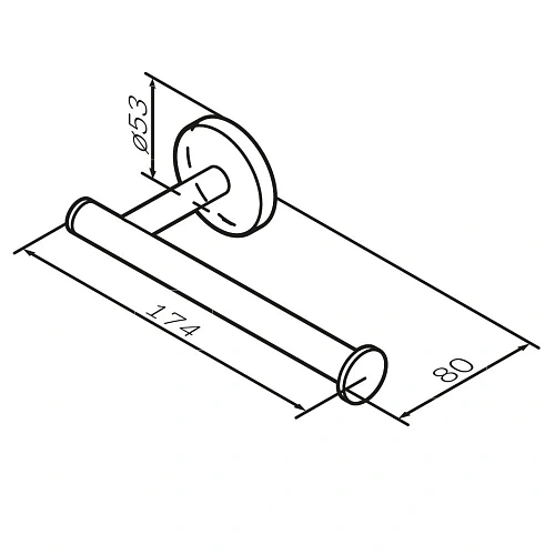 Держатель туалетной бумаги AM.PM X-Joy A85A34144 розовое золото Держатель туалетной бумаги AM.PM X-Joy A85A34144 розовое золото