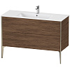 Картинка анонса товара «тумба под раковину duravit xviu xv44840b121 напольная 121 см орех темный»