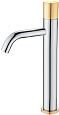 Детальная картинка товара «смеситель для раковины boheme stick chrome touch gold 122-crg.2»