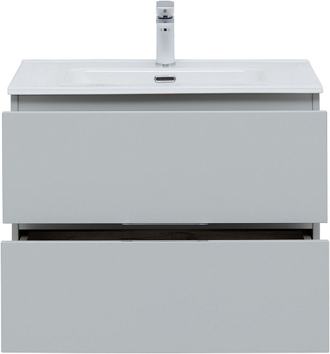 Тумба под раковину Aquanet Алвита New 70 2 ящика, серый 00303907 Тумба под раковину Aquanet Алвита New 70 2 ящика, серый 00303907