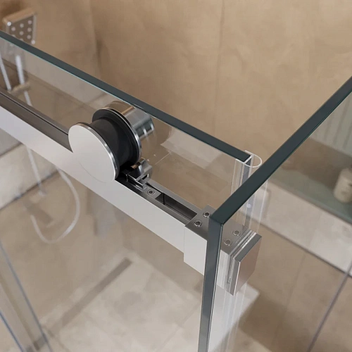 Душевой уголок BelBagno SOFT_CLOSE-2-AH-1-110/100-C-Cr 110x100 см, профиль хром, стекло прозрачное Душевой уголок BelBagno SOFT_CLOSE-2-AH-1-110/100-C-Cr 110x100 см, профиль хром, стекло прозрачное