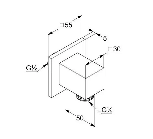 Шланговое подключение Kludi A QA 65549N1-00 брашированная бронза Шланговое подключение Kludi A QA 65549N1-00 брашированная бронза