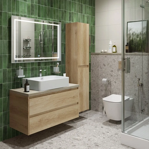 Тумба со столешницей и раковиной BelBagno KRAFT 100 kraft100rnn-kepmco-1338-set подвесная KRAFT100RNN-KEPMCO-1338-SET Тумба со столешницей и раковиной BelBagno KRAFT 100 kraft100rnn-kepmco-1338-set подвесная KRAFT100RNN-KEPMCO-1338-SET