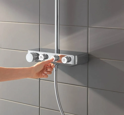 Душевая система GROHE Euphoria SmartControl 310 DUO Cube с термостатом (26508000) Душевая система GROHE Euphoria SmartControl 310 DUO Cube с термостатом (26508000)