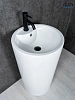 Картинка анонса товара «раковина gid nb135 81102 накладная белая 46x46x86»