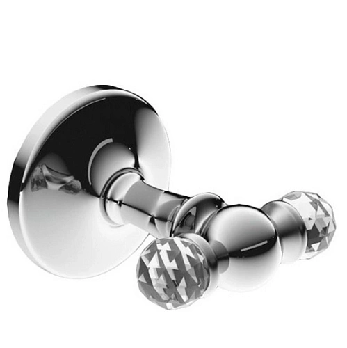 Крючок Art&Max Antic Crystal (AM-E-2686SJ-Cr) хром (двойной) Крючок Art&Max Antic Crystal (AM-E-2686SJ-Cr) хром (двойной)