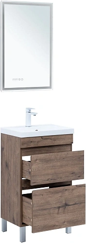 Тумба под раковину Aquanet Нота New 50 00344136 напольная, дуб веллингтон табак Тумба под раковину Aquanet Нота New 50 00344136 напольная, дуб веллингтон табак