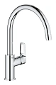 Смеситель для кухни GROHE BauLoop с высоким C-образным изливом, хром (31232001) Смеситель для кухни GROHE BauLoop с высоким C-образным изливом, хром (31232001)