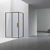 Картинка анонса товара «душевой уголок vincea slim 8mm vsr-4slp9012clb, 1200x900, черный, стекло прозрачное»