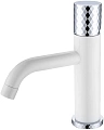 Смеситель для раковины Boheme STICK WHITE DIAMOND CHROME 121-WCR Смеситель для раковины Boheme STICK WHITE DIAMOND CHROME 121-WCR