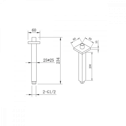 Кронштейн верхнего душа BERGES VENTAS S потолочный, 20 см, хром 074011 Кронштейн верхнего душа BERGES VENTAS S потолочный, 20 см, хром 074011