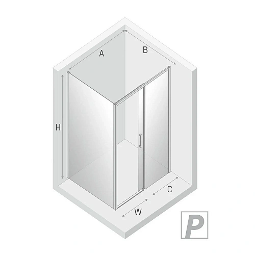 Душевой уголок NEW TRENDY PRIME 150x90x200 D-0309A/D-0124B (хром) Душевой уголок NEW TRENDY PRIME 150x90x200 D-0309A/D-0124B (хром)