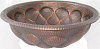 Раковина медная Bronze de Luxe R103, цвет - Plum (сливовый), 42 х 42 х 15 см R103_plum