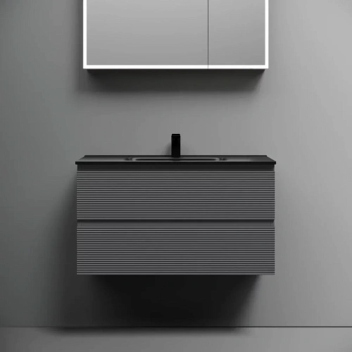 Тумба под раковину Sancos Folk FL90GS 890х445х500 Grey soft, подвесная Тумба под раковину Sancos Folk FL90GS 890х445х500 Grey soft, подвесная