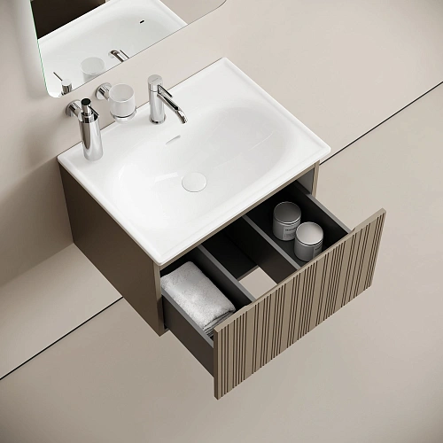 Тумба под раковину SANCOS Code CD80W 785х453х400 белый, подвесная Тумба под раковину SANCOS Code CD80W 785х453х400 белый, подвесная