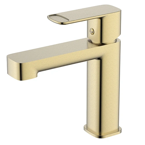 Смеситель для раковины AQUAme Parma AQM6610BG Brushed gold Смеситель для раковины AQUAme Parma AQM6610BG Brushed gold