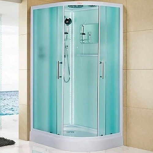 Душевая кабина Esbano ELEGANCIA (ESKL115CRL) полукруглая с крышей и LED освещением ES-L115CR LEFT 85x115x210 Душевая кабина Esbano ELEGANCIA (ESKL115CRL) полукруглая с крышей и LED освещением ES-L115CR LEFT 85x115x210