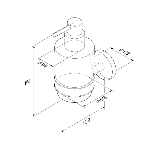 Дозатор жидкого мыла AM.PM X-Joy A85A36922, стеклянный, черный Дозатор жидкого мыла AM.PM X-Joy A85A36922, стеклянный, черный